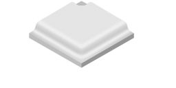 V&B Kehlsockel 10x10 cm PRO ARCHITECTURA weiß - 3594 PN00
