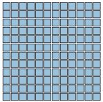 V&B Mosaik 3x3 cm PRO ARCHITECTURA aquamarine hell (R9) - 3753 PN13