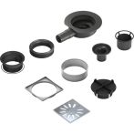Wedi Duschsysteme Wedi Ablauf DN 40 Mini Max waagerecht