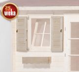 Weka Fensterladen und Blumenkasten