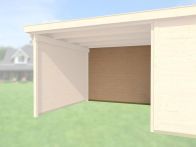Weka Rückwand für Anbau 450 cm, natur unbehandelt (100.2445.10000)