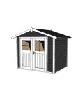 Weka Gartenhaus 122 Gr. 1,  241 x 205 cm, anthrazit
