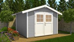 Weka Gartenhaus 122 Gr. 2, 240 x 235 cm, grau  (122.2424.45001)