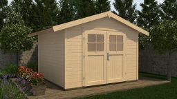Weka Gartenhaus 122 Gr. 4, 300 x 235 cm, naturbelassen (122.3024.40001)