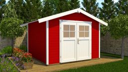 Weka Gartenhaus 122 Gr. 5, 300 x 295 cm, schwedenrot (122.3030.43001)
