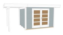 Weka Komfort Designhaus 126 Plus Gr. 1 A, 442 x 240 cm, grau