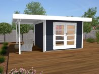 Weka Designhaus 126 A Gr.2, 445 x 240 cm, anthrazit/weiß (126.3024.46101)