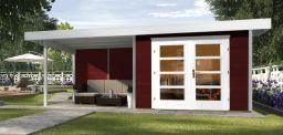 Weka Designhaus 126 B Gr.3, 590 x 300 cm, schwedenrot (126.3030.43201)