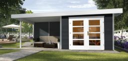 Weka Designhaus 126 B Gr.3, 590 x 300 cm, anthrazit/weiß (126.3030.46201)
