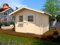 Weka Gartenhaus 131 Gr.2, 300 x 250, Sparset, natur