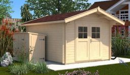 Weka Gartenhaus Premium28 DT, 250 x 250 cm, naturbelassen (132.2525.40100)