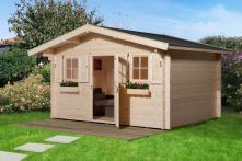 Weka Gartenhaus 135 Gr.2, 380 x 380 cm, naturbelassen (135.3838.10.00)