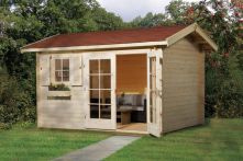 Weka Gartenhaus 163 Gr.2, 340 x 300 cm, naturbelassen (163.3430.00.10)