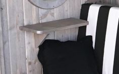 Weka seitliches Ablageset aus Holz für Laube Merano (168.0100.18.10)