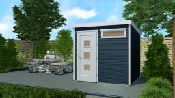 Weka Designhaus wekaLine 171 Gr. 1, 235 x 240, anthrazit, Tür und Fenster
