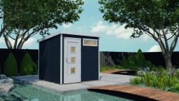Weka Designhaus wekaLine 171 Gr. 2, 295 x 301, anthrazit, Tür und Fenster