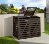 Weka Mülltonnenbox für 2 Tonnen, anthrazit, 148 x 92 cm (196.0131.00.00)