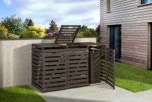 Weka Mülltonnenbox für 3 Tonnen, anthrazit, 219 x 92 cm (196.0133.00.00)