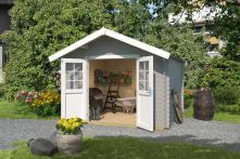 Weka Gartenhaus 209 Gr.3, hellgrau