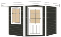 Weka Komfort Designhaus 213 Plus Gr. 1, 238 x 238 cm, anthrazit