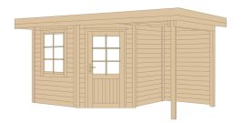 Weka Komfort Designhaus 213 Plus Gr. 2,  442 x 295 cm, A natur