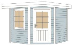 Weka Komfort Designhaus 213 Plus Gr. 2, 298 x 298 cm, grau
