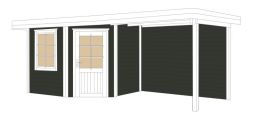 Weka Komfort Designhaus 213 Plus Gr. 2 B, 593 x 298 cm, anthrazit