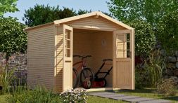 Weka Gartenhaus 218 Gr. 4, Satteldach, 301 x 295 cm, naturbelassen (218.3030.70041)