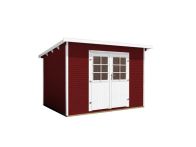 Weka Gartenhaus 219 Gr. 3, 295 x 300 cm, Flachdach mit WekaLine, schwedenrot