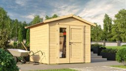 Weka Gartenhaus 224 A Gr. 2 natur, 21 mm, neue Design-Doppeltür