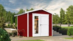 Weka Gartenhaus 224 A Gr. 2 schwedenrot, 21 mm, neue Design-Doppeltür