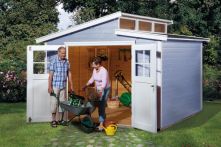 Weka Gartenhaus 226 Gr.4, 295 x 299 cm, grau (226.3030.15400)