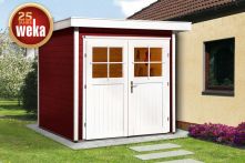 Weka Gartenhaus 227 Gr.1, 205 x 209 cm, schwedenrot (227.2121.13400)