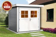 Weka Gartenhaus 227 Gr.1, 205 x 209 cm, grau (227.2121.15400)