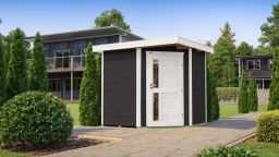 Weka Gartenhaus 229 A Gr. 1, anthrazit, 21 mm, neue Design-Einzeltür