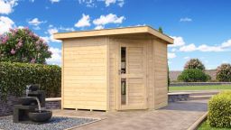 Weka Gartenhaus 229 A Gr. 2, natur, 21 mm, neue Design-Einzeltür