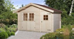 Weka Gartenhaus 253 Gr.2, 370 x 250 cm, naturbelassen (253.3725.10.00)