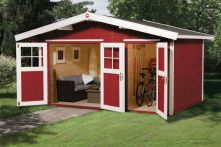 Weka Gartenhaus 261 Gr.1, 400 x 235 cm, naturbelassen (261.4024.10.00)