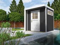 Weka Designhaus 262, 209 x 205 cm, anthrazit/weiß (262.2121.16000)