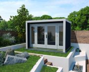 Weka Designhaus 263 Gr.2, 295 x 235,  Panorama-Doppeltür, anthrazit