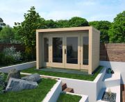 Weka Designhaus 263 Gr.3, 295 x 295,  Panorama-Doppeltür, natur