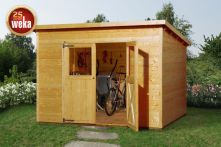 Weka Gartenhaus 325 Gr.4, 299 x 250 cm, lasiert (Eiche,hell) (325.3025.21400)