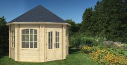 Weka 8-Eck-Pavillon 442 , 389,9 x 389,4 cm, natur