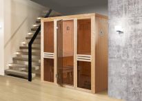 Weka Elementsauna Kaarina 2 mit Glastür & Fenster 177x194 cm