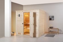 Weka Massivholzsauna Bergen 1.8 mit Holztür 198x181 cm