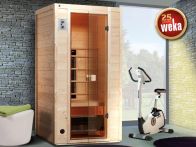 Weka Infrarotkabine VAALA 1 102x100x190 cm - naturbelassen