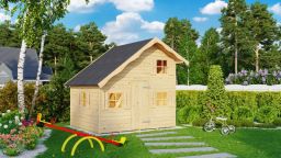 Weka Kinderspielhaus LOKI, 15 mm, natur