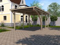 Weka Einzelcarport 606 A Gr. 2, 300 x 600 cm