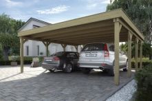 Weka Doppelcarport 609 Gr. 1, 604 x 621 x 214 cm, mit Stahltrapezblechdach
