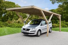 Weka Y-FLACHDACH CARPORT, 300 x 362 cm, PVC Dach
